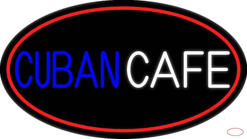 Cuban Cafe Real Neon Glass Tube Neon Sign 