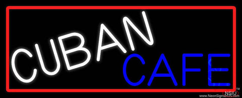 Cuban Cafe Real Neon Glass Tube Neon Sign 