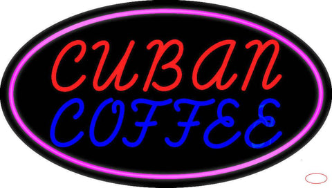 Cuban Coffee Real Neon Glass Tube Neon Sign 