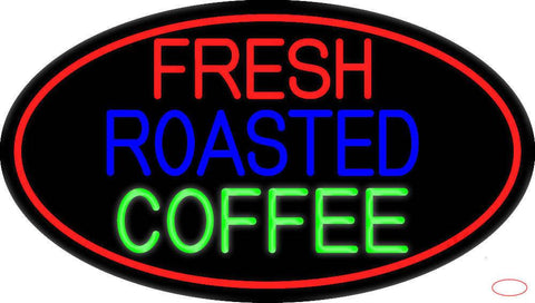 Fresh Roasted Coffee Real Neon Glass Tube Neon Sign 