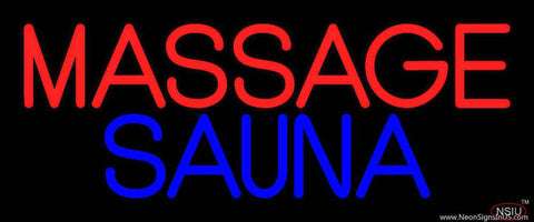 Massage Sauna Real Neon Glass Tube Neon Sign