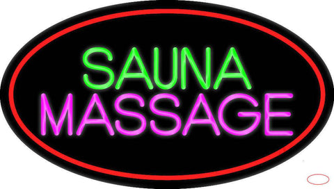 Massage Sauna Real Neon Glass Tube Neon Sign 