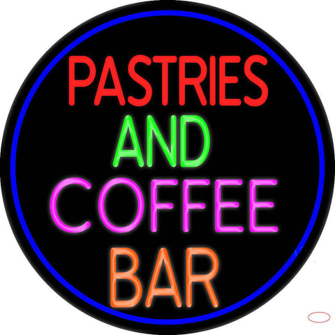 Pastries N Coffee Bar Real Neon Glass Tube Neon Sign 