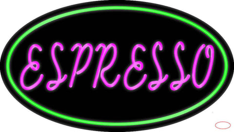 Pink Espresso Real Neon Glass Tube Neon Sign