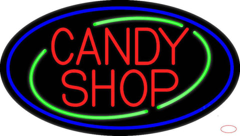 Red Candy Shop Real Neon Glass Tube Neon Sign 