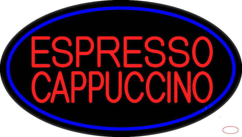 Red Cappuccino And Espresso Real Neon Glass Tube Neon Sign 