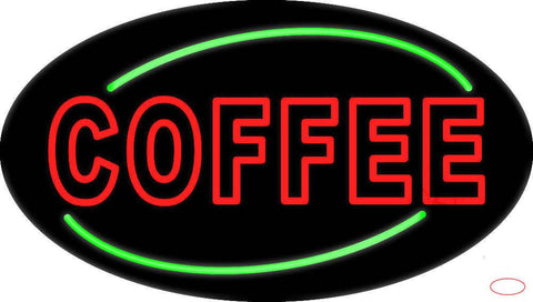 Red Coffee Real Neon Glass Tube Neon Sign 