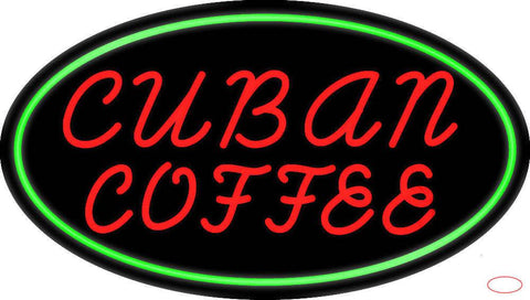 Red Cuban Coffee Real Neon Glass Tube Neon Sign