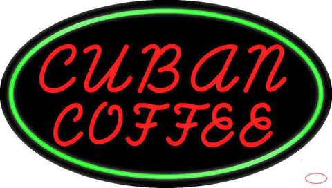 Red Cuban Coffee Real Neon Glass Tube Neon Sign 