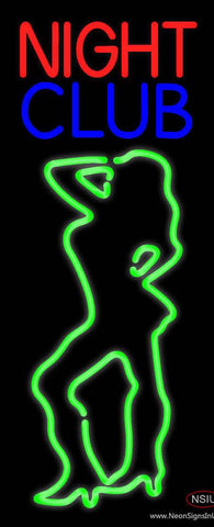 Red Night Club Girls Real Neon Glass Tube Neon Sign