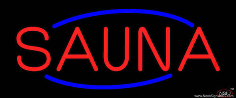 Red Sauna Real Neon Glass Tube Neon Sign