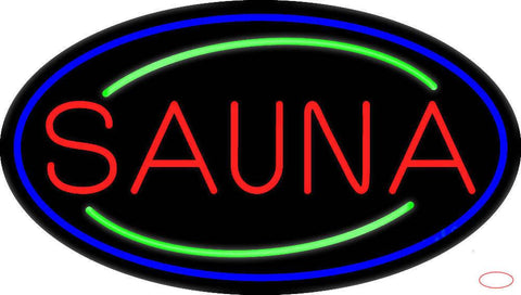 Red Sauna Real Neon Glass Tube Neon Sign