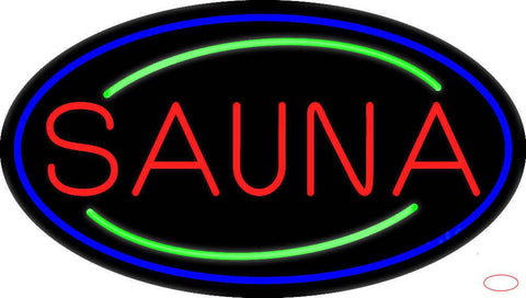 Red Sauna Real Neon Glass Tube Neon Sign 
