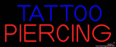 Tattoo Piercing Real Neon Glass Tube Neon Sign 