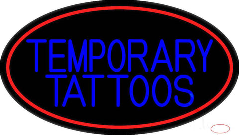 Temporary Tattoos Real Neon Glass Tube Neon Sign 