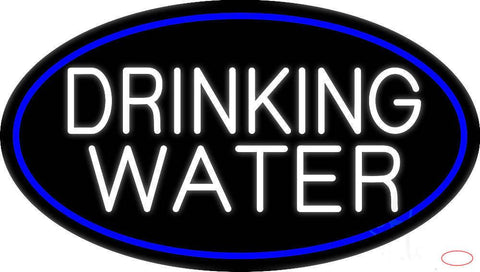 White Drinking Water Real Neon Glass Tube Neon Sign 
