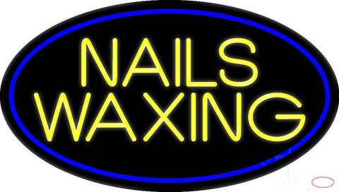 Yellow Nails Waxing Real Neon Glass Tube Neon Sign