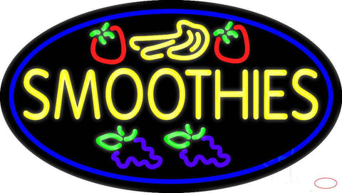 Yellow Smoothies Real Neon Glass Tube Neon Sign