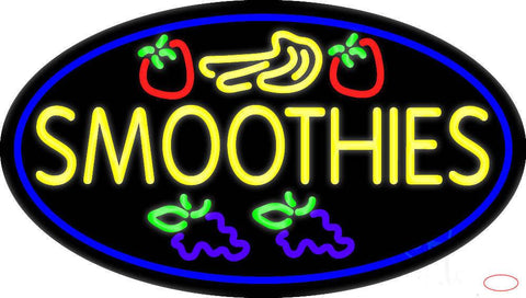 Yellow Smoothies Real Neon Glass Tube Neon Sign 