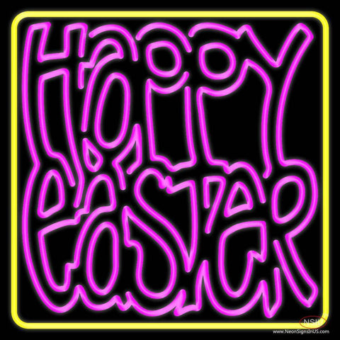 Happy Easter  Real Neon Glass Tube Neon Sign