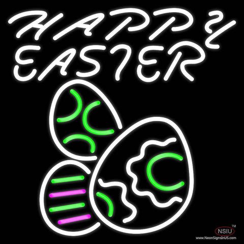 Happy Easter Egg  Real Neon Glass Tube Neon Sign
