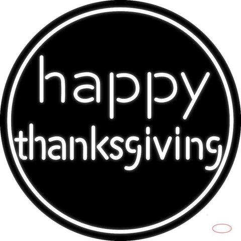 Happy Thanksgiving  Real Neon Glass Tube Neon Sign