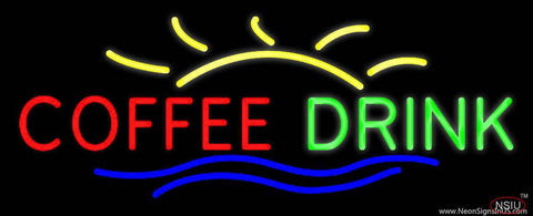 Coffee Drink Real Neon Glass Tube Neon Sign 