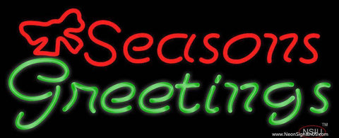 Seasons Greetings Real Neon Glass Tube Neon Sign