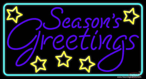 Seasons Greetings  Real Neon Glass Tube Neon Sign