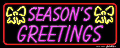 Seasons Greetings  Real Neon Glass Tube Neon Sign