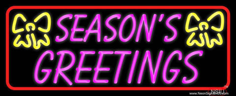 Seasons Greetings  Real Neon Glass Tube Neon Sign 