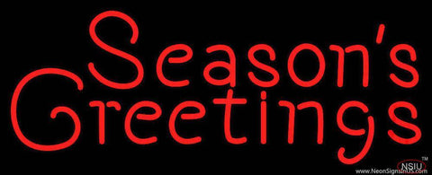 Seasons Greetings Real Neon Glass Tube Neon Sign 