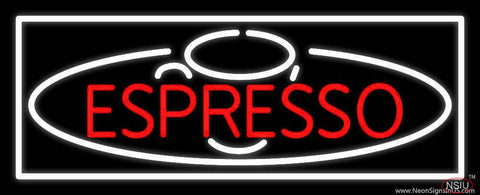 Double Stroke Espresso Real Neon Glass Tube Neon Sign 