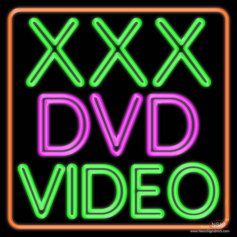 Xxx Dvd Video  Real Neon Glass Tube Neon Sign 