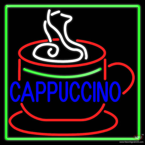 Cappuccino Inside Cup Real Neon Glass Tube Neon Sign 
