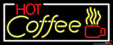 Red Coffee Yellow Real Neon Glass Tube Neon Sign 