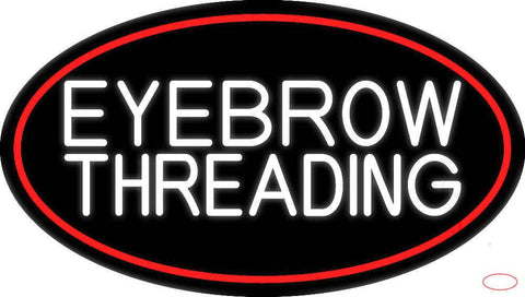 Eyebrow Threading Real Neon Glass Tube Neon Sign 