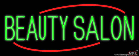 Green Beauty Salon Real Neon Glass Tube Neon Sign