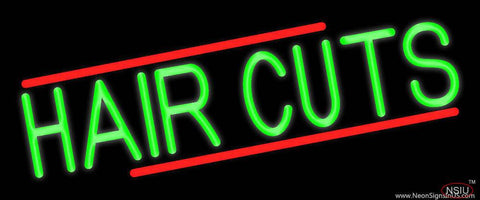 Green Hair Cuts Real Neon Glass Tube Neon Sign