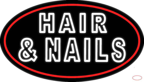 Hair And Nails Double Stroke Real Neon Glass Tube Neon Sign