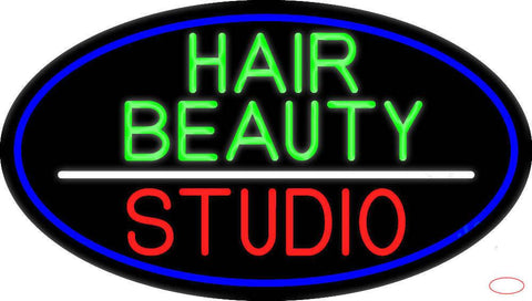 Hair Beauty Studio Real Neon Glass Tube Neon Sign