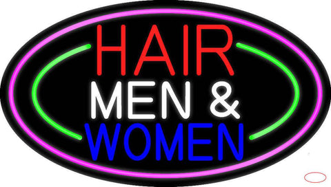 Hair Men And Women Real Neon Glass Tube Neon Sign