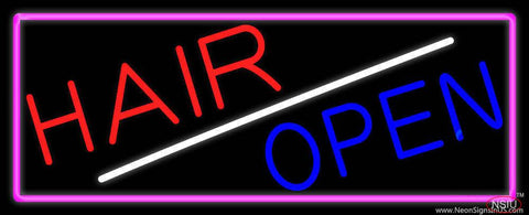 Hair Open Real Neon Glass Tube Neon Sign