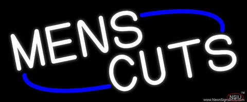 Mens Cuts Real Neon Glass Tube Neon Sign