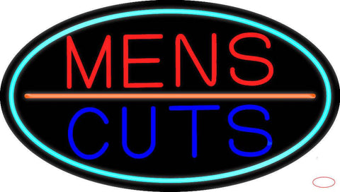 Mens Cuts Real Neon Glass Tube Neon Sign