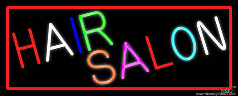 Multicolored Hair Salon Real Neon Glass Tube Neon Sign 