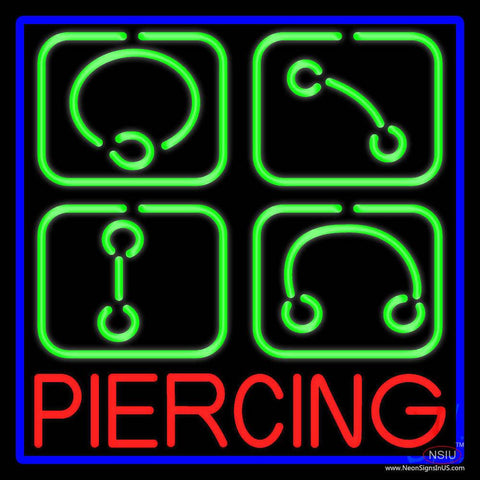 Piercing Real Neon Glass Tube Neon Sign