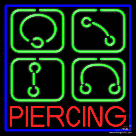 Piercing Real Neon Glass Tube Neon Sign 
