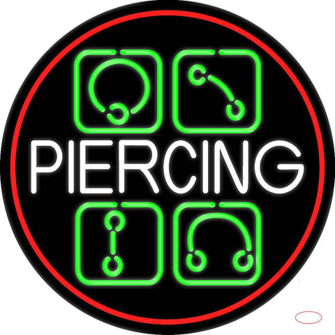 Piercing Real Neon Glass Tube Neon Sign 