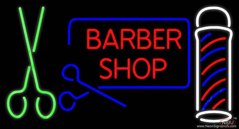 Barber Shop Hair Salon Real Neon Glass Tube Neon Sign 